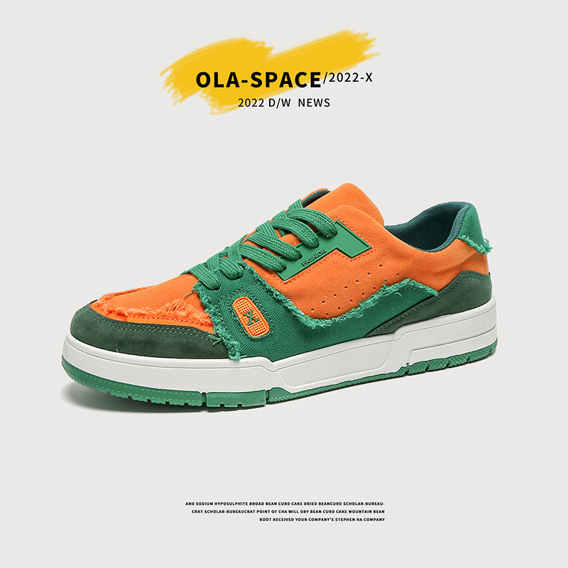 Hot new free shipping designer shoes for womens casual shoes green orange beige Fashionable and versatile outdoor sneaker sport shoes