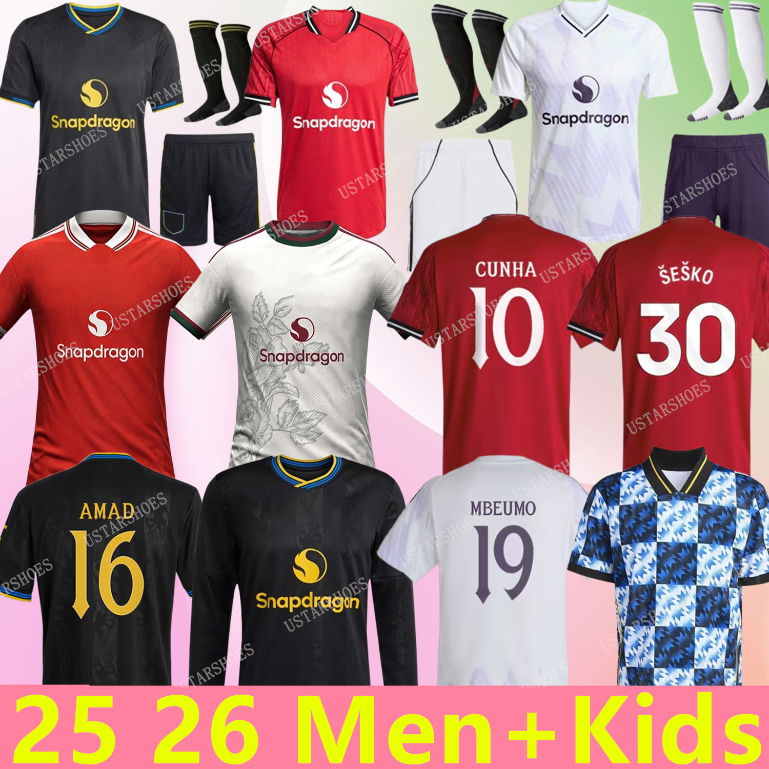 2025 2026 2027 MAN ZIRKZEE MBEUMO SESKO unted soccer jersey B. FERNANDES GARNACHO HOJLUN 25 26 27 MAZRAOUI UGARTE AMAD YORO DALOT CUNHA CANTONA football kit shirt men