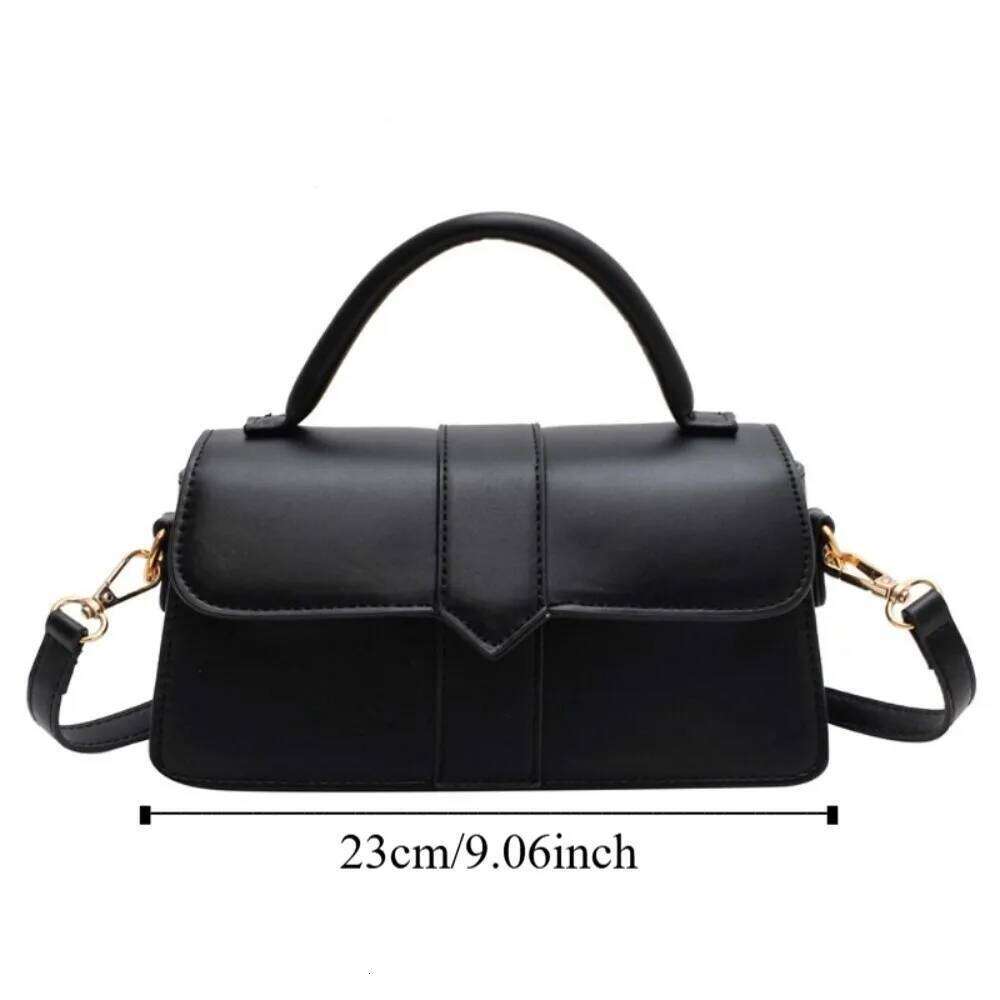 Pu Leather Women Commute Crossbody Square Lightweight Vintage Underarm Handbag Portable Multifunctional Fashion Shoulder Bag XJ260109