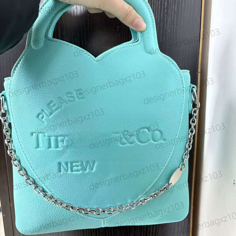 Tiffany Bag Designer Bag Luxury Bag New Fashion Electroplated Alloy Simple Heart Peach Engraved English Letter Pendant Jewelry Accessories Saddle Bag