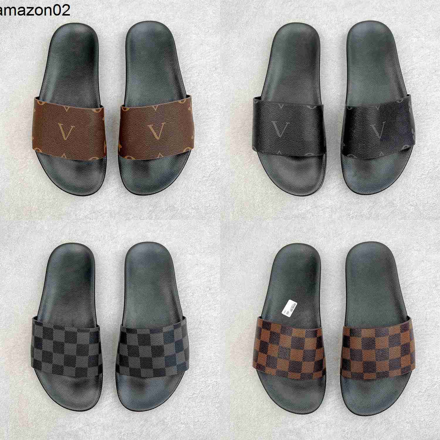 louisly vuittonly Fashion Womens Mens Sandals Luxury Designer Slippers Couple Shoes Ladies Gentlemen Col lv lvs louievuitton luis vitons viitton vuittonshoe 8IVP