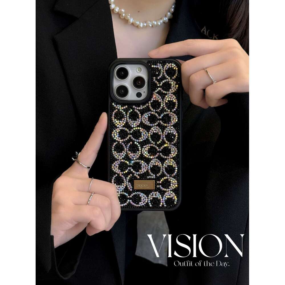 Phone case For iPhone Foreign Trade Exclusive Skin Feel Diamond Protective Case for iPhone 17 Pro Max Apple 16 Shockproof and Drop-resistant