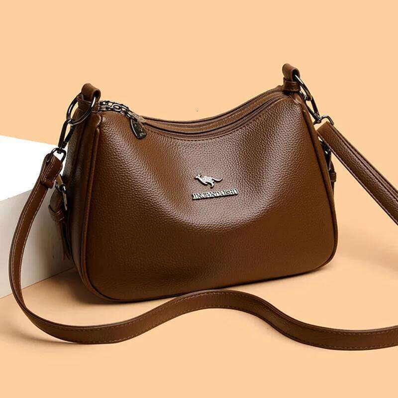 Simple Solid Color Shoulder Large Capacity Tote Crossbody Bag for Women Fashion XJ260109