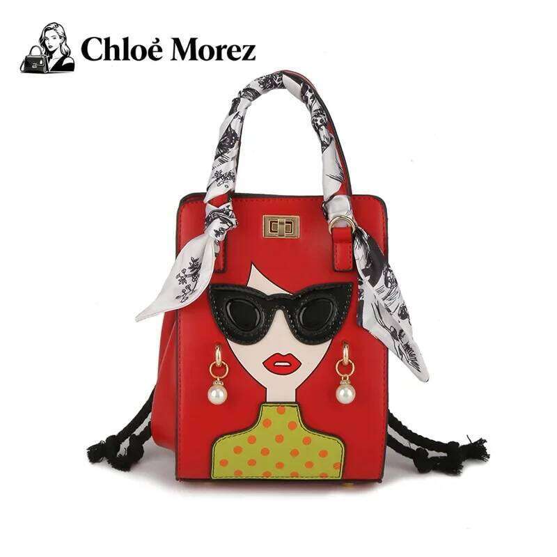 Female Personality Beautiful Woman Single Shoulder Crossbody Bag Foreign Trade Internet Celebrity Tote Handbag XJ260109