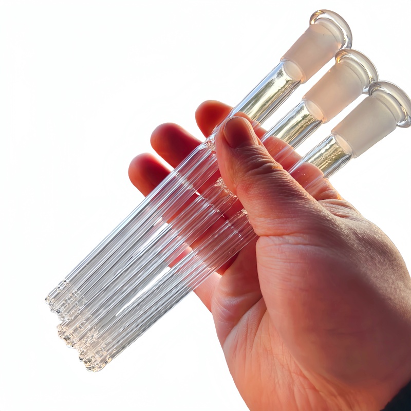 Smoking Accessories 6 armed glass downstem diffuser with 14mm female to 19mm male glass down stem for glass bongs water pipes