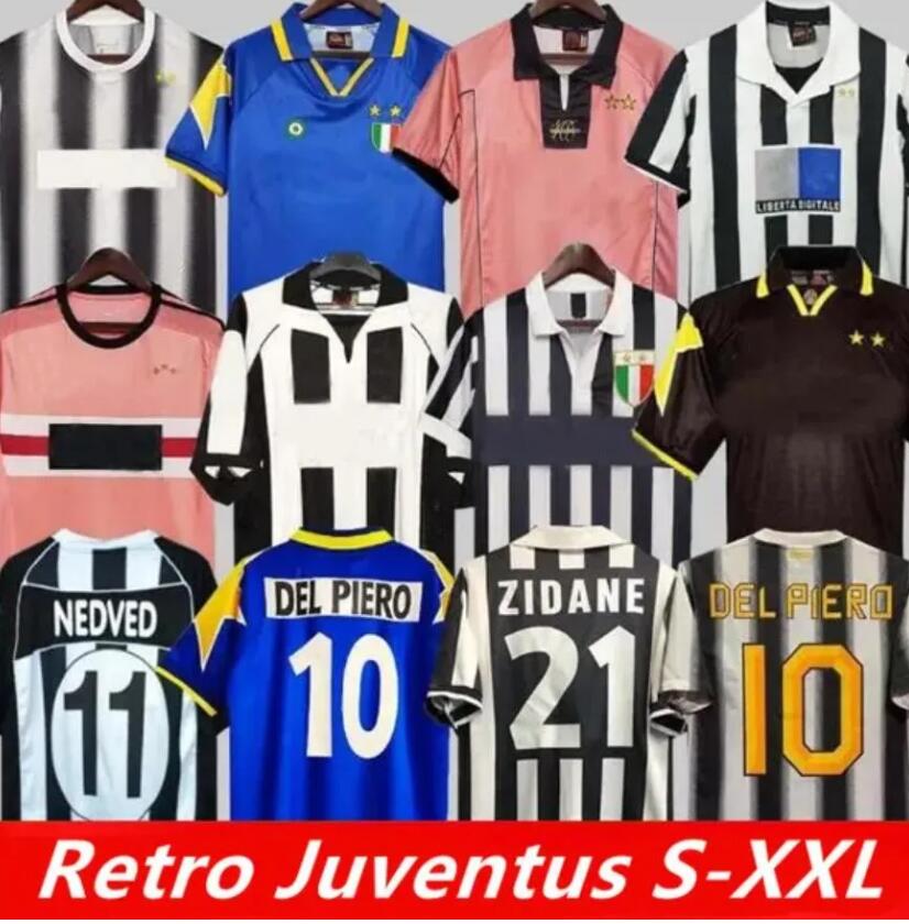 Retro classic 1995 96 97 98 99 00 02 03 04 05 14 15 16 Buffon jerseys NEDVED DEL PIERO TREZEGUET ZIDANE POGBA INZAGHI MARCHISIO football retrio soccer