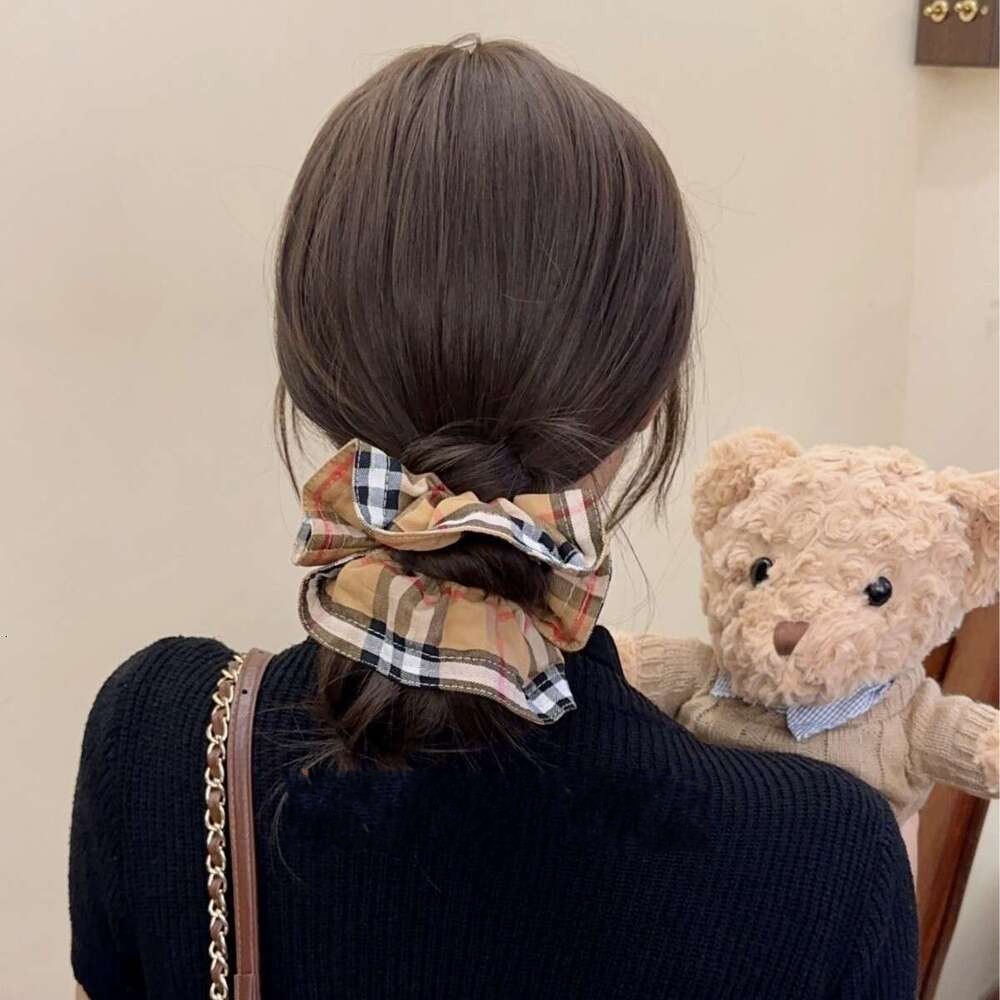 Sophisticated Patterned Scarf-Tied Hair Holders: Trendy Plaids & Comfortable Knots