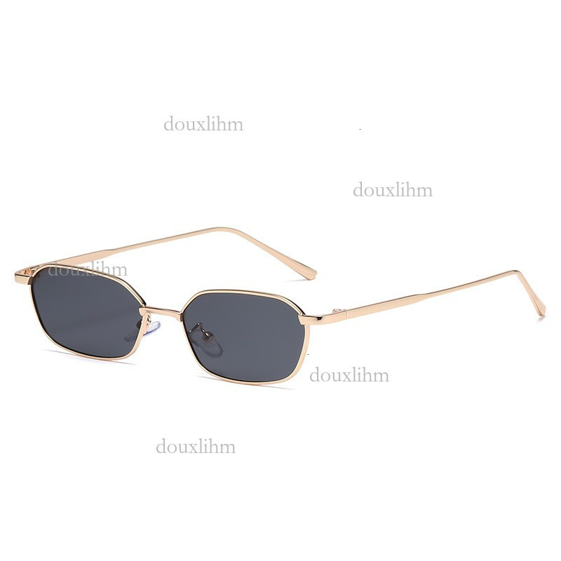2026 Designer New Small Frame Polygonal Sunglasses Luxury Brand Fashion Accessories Korean Version Neutral Metal Ocean Lenses Outdoor Glasses Wholesal