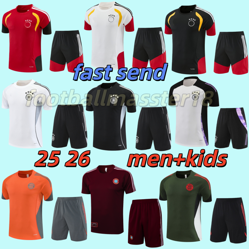 25 26 Germany football tracksuit 2025 2026 KANE football shirt training set tracksuit kit chandal men kids