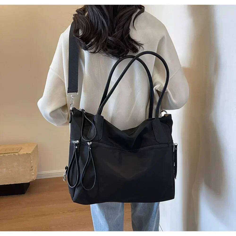 Nylon Canvas Women Autumn and Winter 2024 New Trendy South Korea Casual Tote Large Capaci Shoulder Messenger Bag Handbag XJ260109