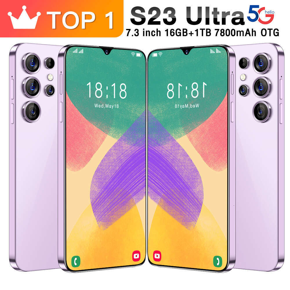 Renowned brand's popular S23 Ultra cross-border phone with 7.3-inch large screen, high-end Android phone, 13 smartphone factory (explosive model)