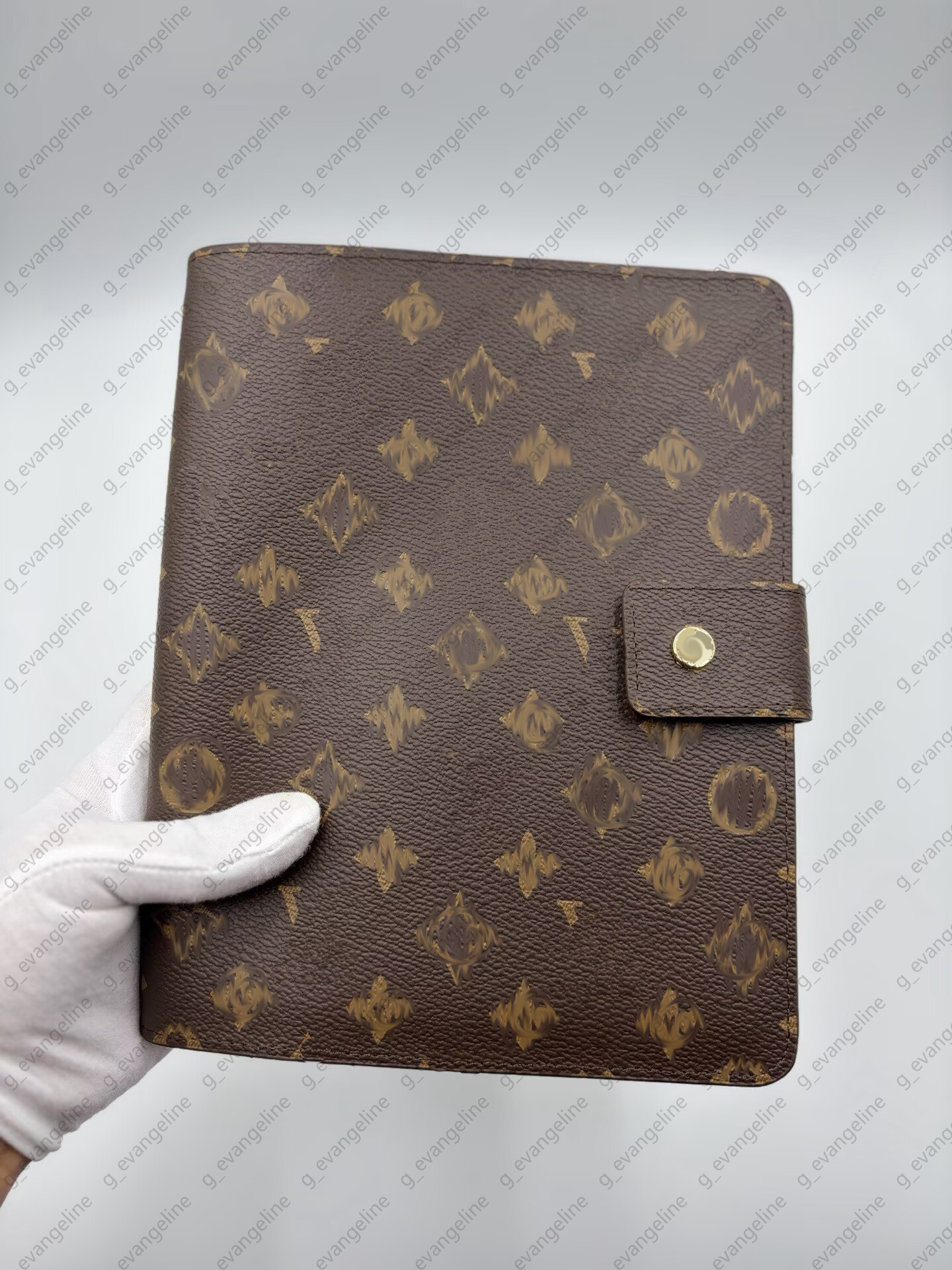 Leather PM MM Desk Calendar Designer Agenda Cover Document Holder for Desk Protective Case for Men Women Notebook Diary Card & Passport Wallet SIZE14*18cm