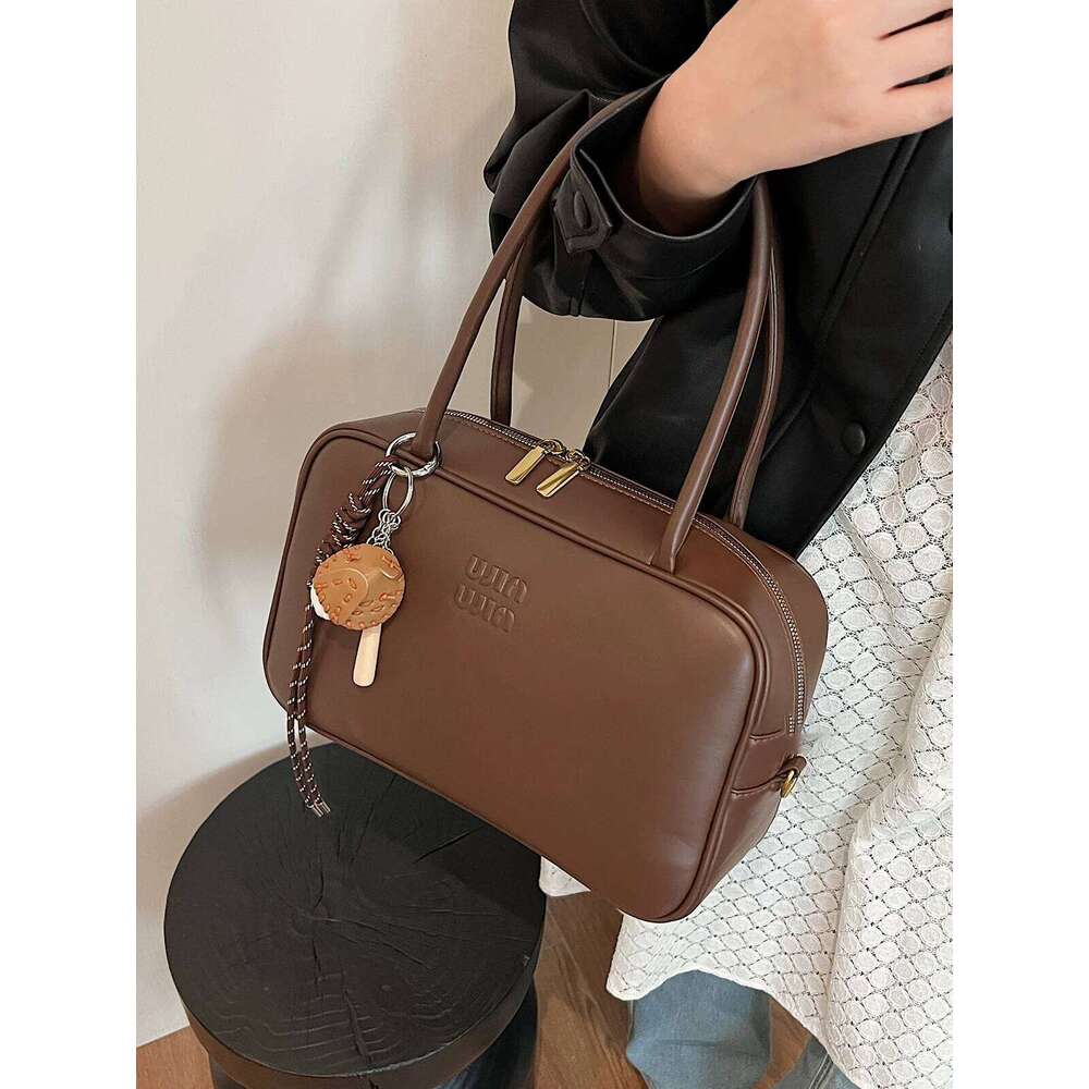 Luxury Design Boston Retro Large Capacity for Women 2025 New Autumn/Winter Commuting Versatile Shoulder Bag Top Quality XJ260109