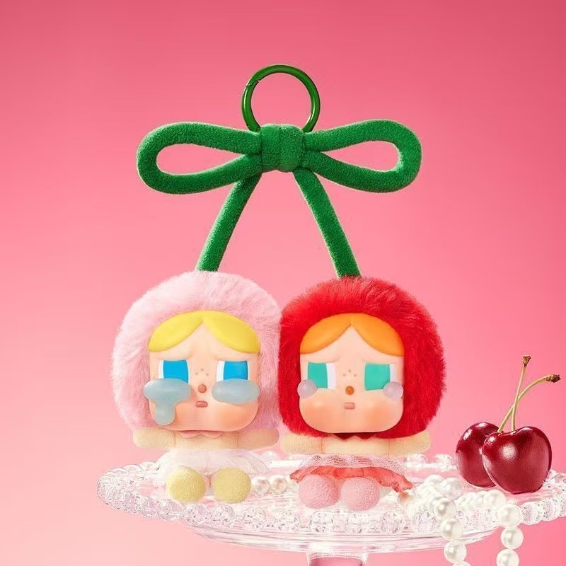 New Cute Cherry Ellipse Sled Twins Cry Baby Love God Tears Series Cherry Ellipse Stuffed Dolls Sweet