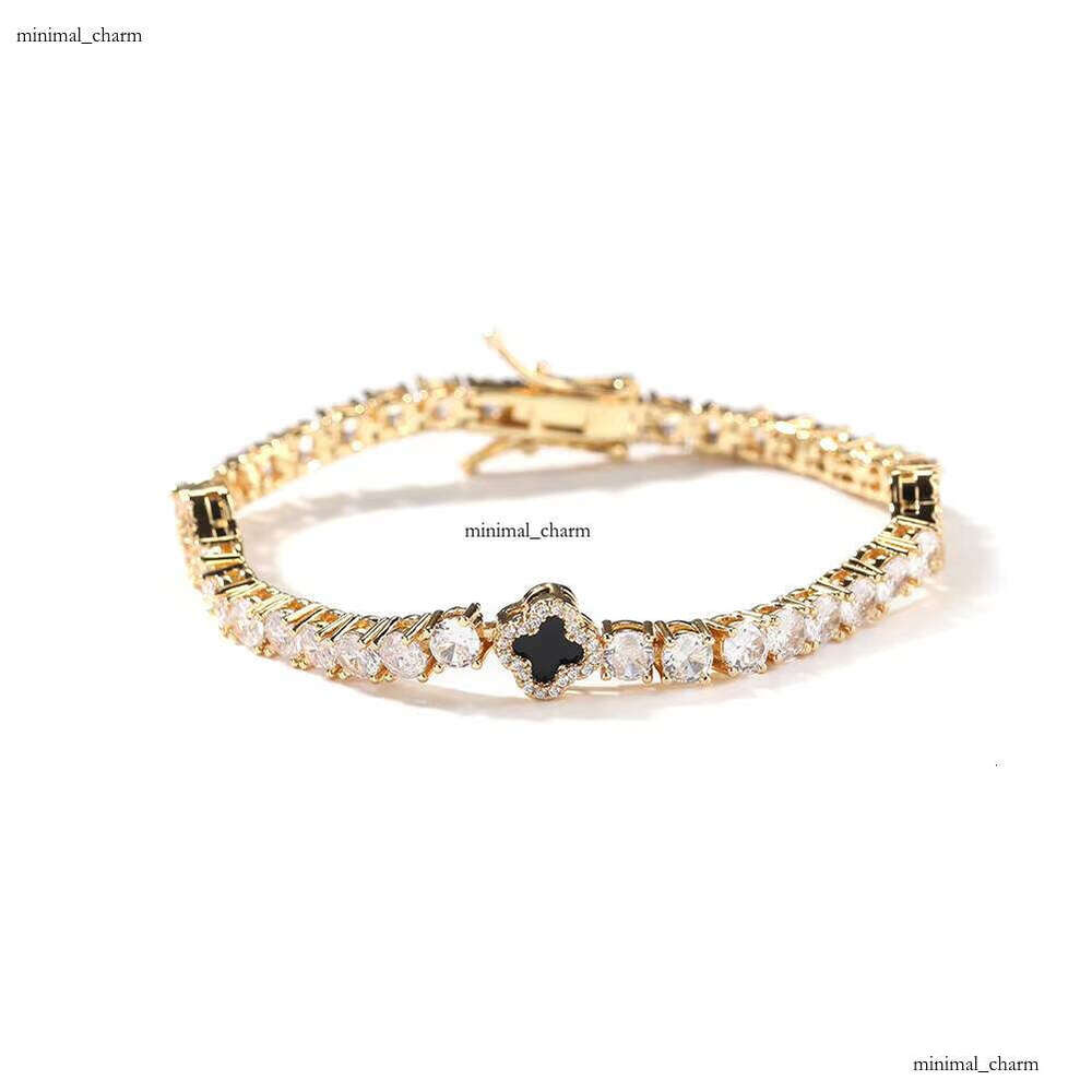 VVS Moissanite 2024 New Fashion Necklace Lucky Clover Bracelet Tennis Chain Hip Hop Famous Designer Jewelry