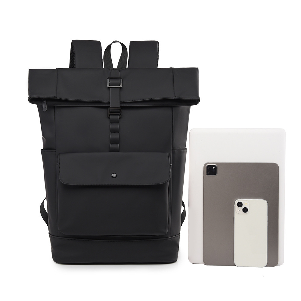 Cross-Border Wholesale Xiaomi Mijia Rolled Edge Casual Lightweight Backpack free shipping Travel Men and luxury designer Women Large Capacity Computer