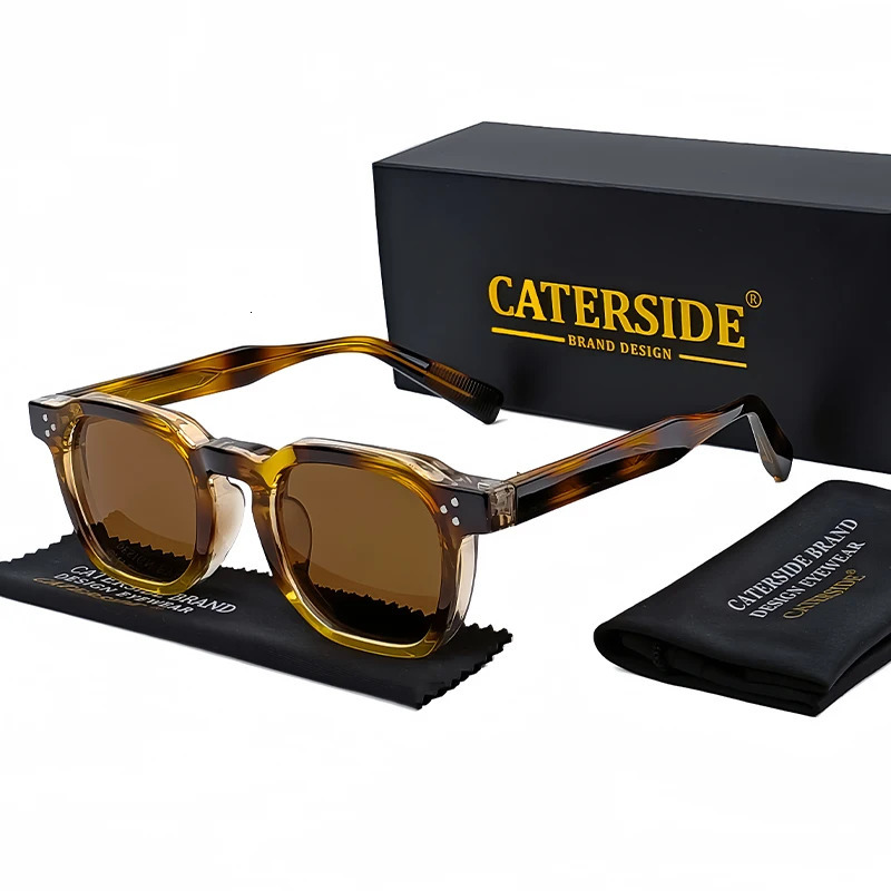 CATERSIDE Fashion Men Sunglasses Small Frame Square Personalized Sun Glasses Women Travel Party Business Festival Gift 260109