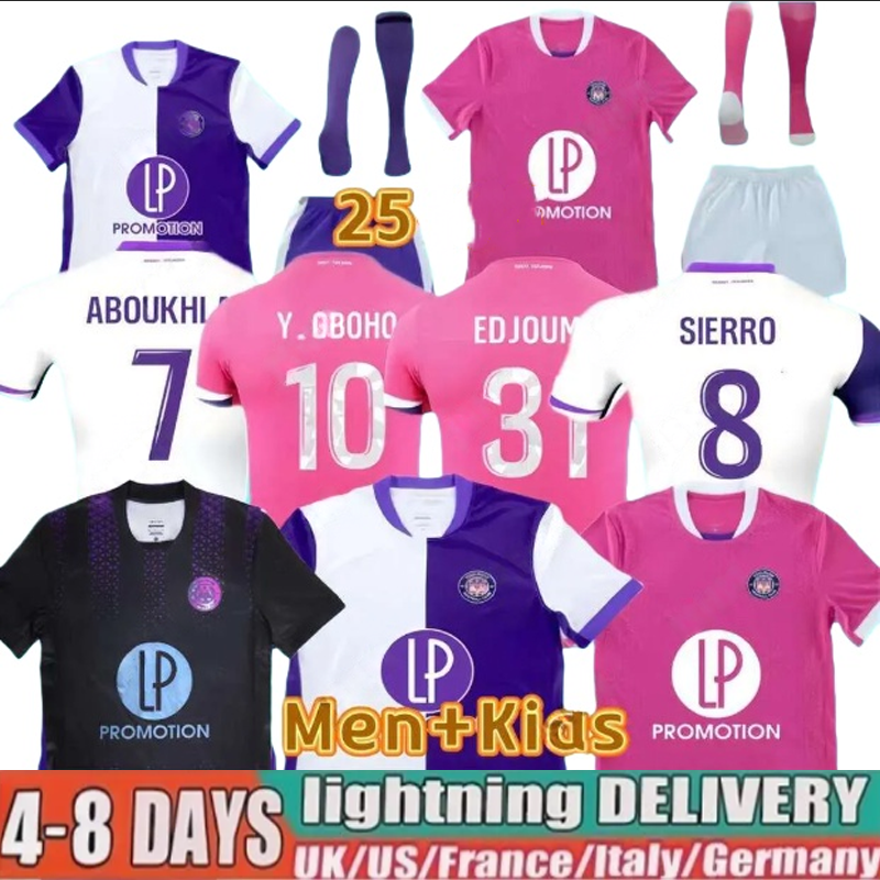 3XL 4XL 25 26 Toulouse FC NICOLAISEN soccer jerseys DONNUM DALLINGA SUAZO ABOUKHLAL ROUAULT 2025 2026 Home Away 3rd maillot de foot Men kit football shirt uniform