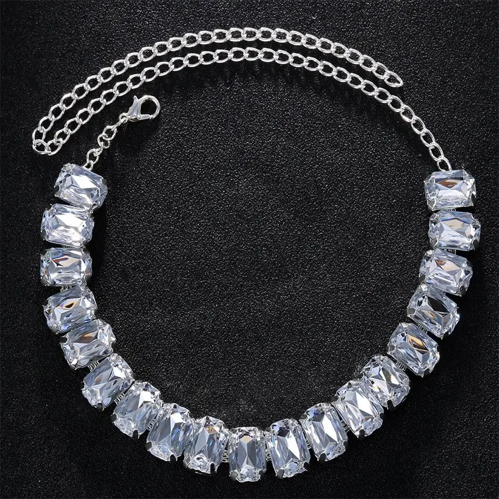 Fashion Big Drill Crystal Anklet High Heel Accessories Shoe Chain Rhinestone Foot Chain Leg Ankle Bracelet Jewelry for Women 260107
