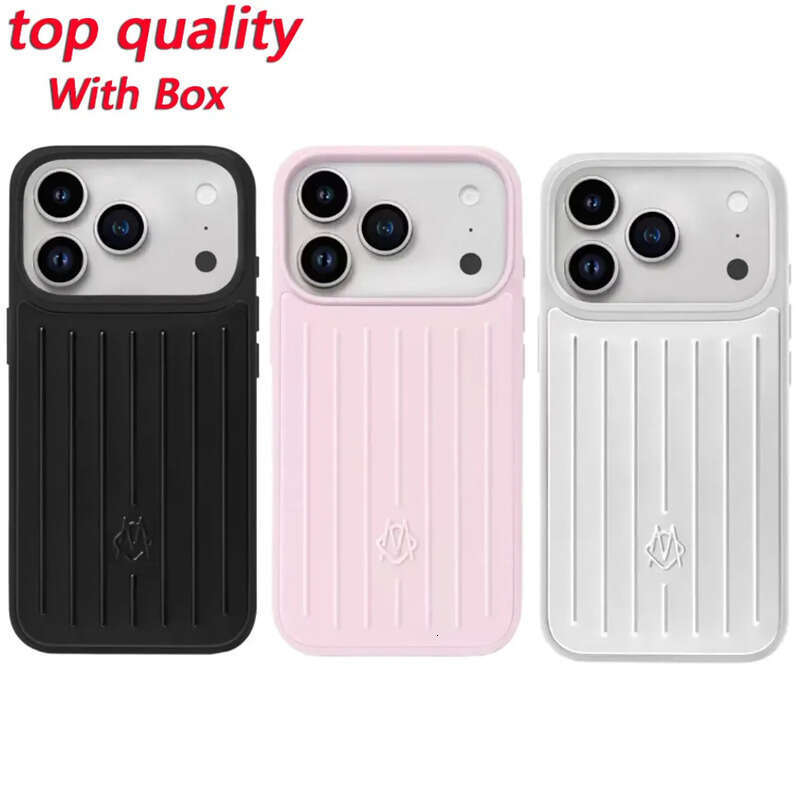 RIM Phone Suitcase Designer Case Iphone 17 Pro Max Polycarbonate Aluminum Alloy Magsafe Weave Back Cover Coque Funda Shatter Proof Phone Case
