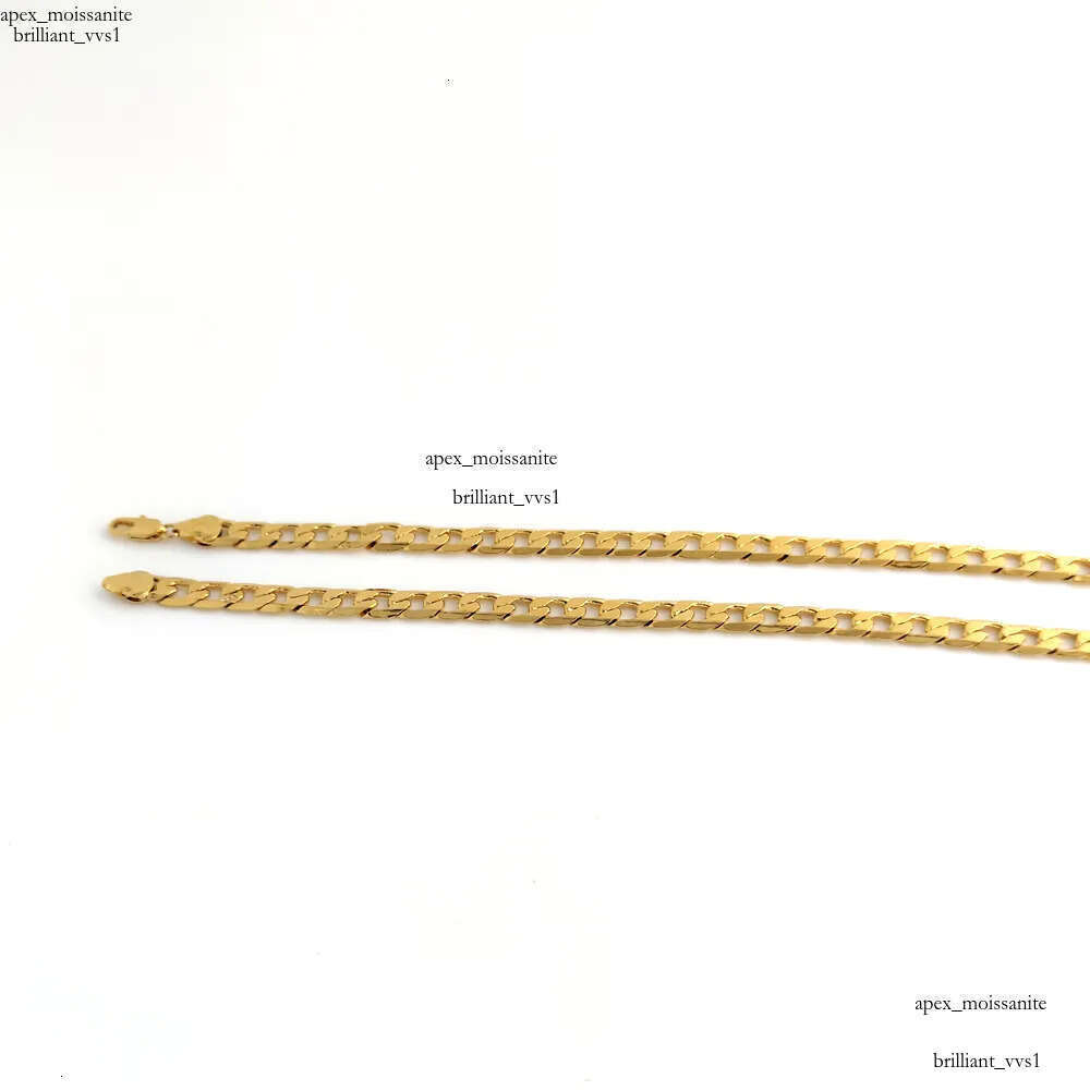 18K Solid Yellow GF Gold Curb Cuban Link Chain Necklace HipHop Italian Stamp AU750 Men039s Women 7mm 750 MM 75 CM long 29 INC9428752 12 - view 7