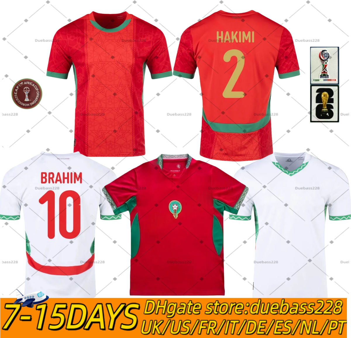 Morocco 25 26 Camiseta Futbol Vintage Africa Cup Maroc Tropic Sorber Football Shirt Kit Tops Soccer Jersey Men Home Away Third Trikot Player version Fans World Cup