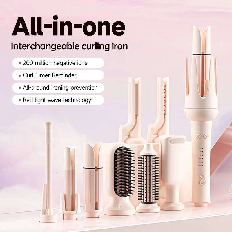 32mm/28mm Automatic Curler - Auto Rotating Ceramic Curling Iron Wand, Professional Hair Waver with Interchangeable Roller H260110