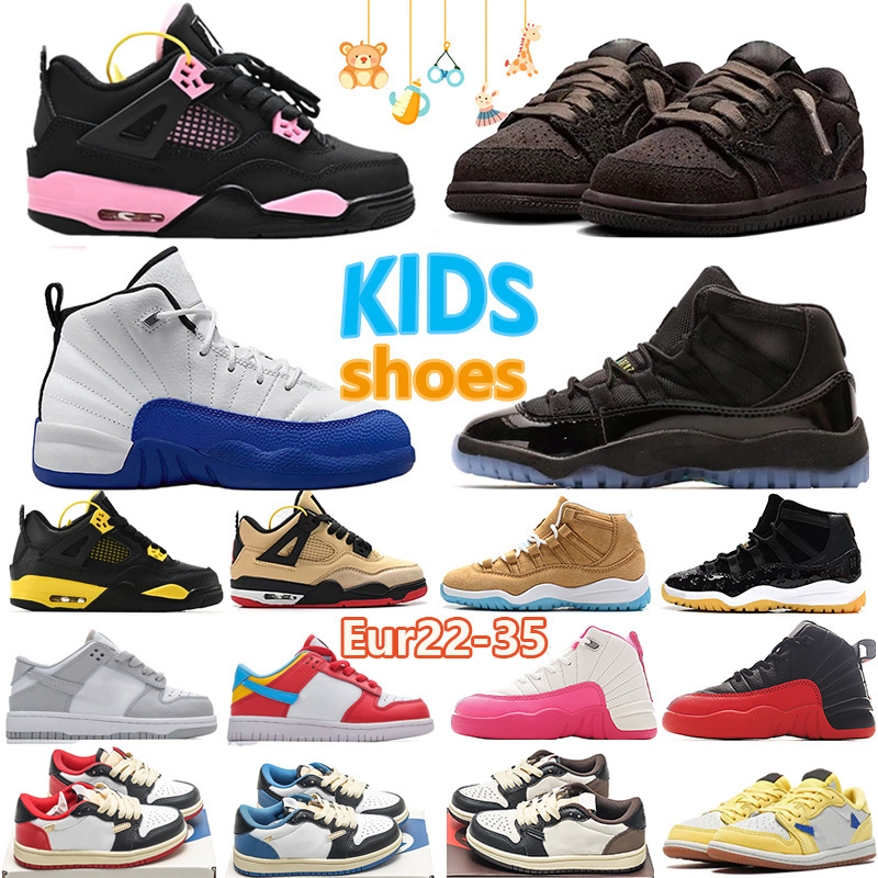 Kids shoes Toddler shoes boys girls 11s gamma Blue Basketball shoes baby Teenagers 4s 12s 1s Children Athletic Outdoor Toddler shoes juniors shoes walking eur 22-37