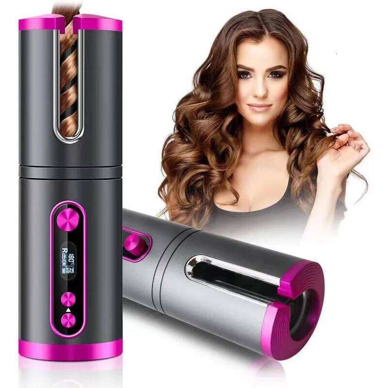Newest Design Electric Spiral And Styler Curling Cordless Automatic Hair H260110