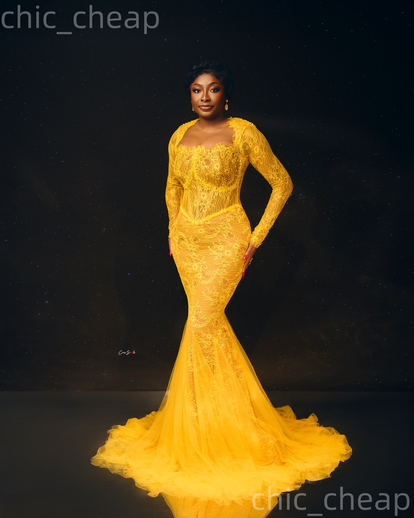 2026 Aso Ebi Yellow Mermaid Prom Dresses Beaded Lace Illusion Vintage Evening Formal Party Second Birthday Engagement Reception Gowns Dress For Specia