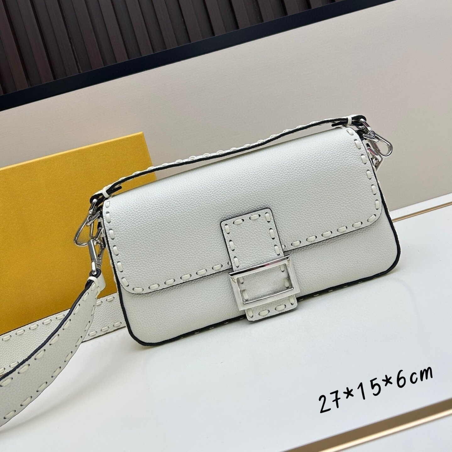 2026 New TOP Quality Designer Bag Womens Tote Bag High Quality Handbag Shoulder Mirror Square Real Leather Baguette Shoulder Bag Purse 10A