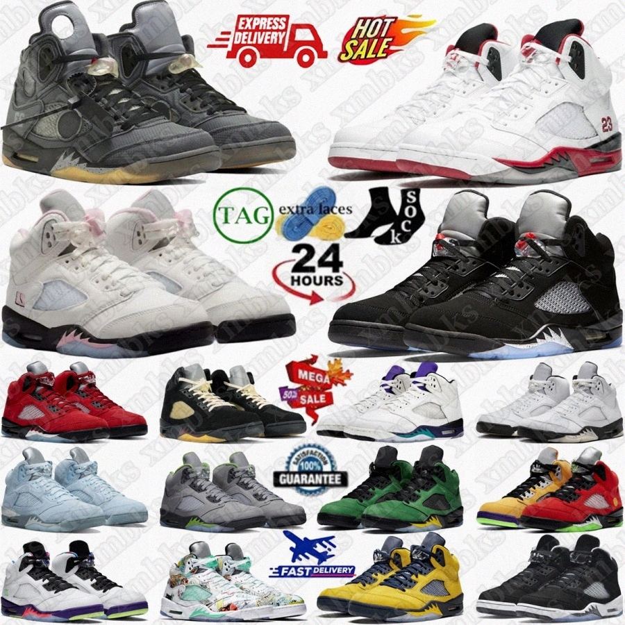 Basketball Shoes 5s Sneakers j5 5 Mans Fire Red Tongue Medium Soft Pink Grape Tokyo Black Metallic Reimagined Awake NY Crimson Maniere Dawn Raging UNC University Blue