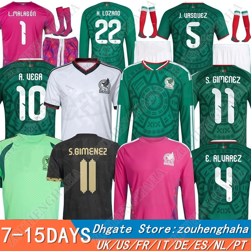 16-4XL 26 27 MEXICO Soccer Jerseys 2026 2027 Home Away GK Training Men kids Players Fans Football Jersey Shirts kit Kit RAUL CHICHARITO LOZANO S.GIMENEZ E.ALVAREZ C.VELA