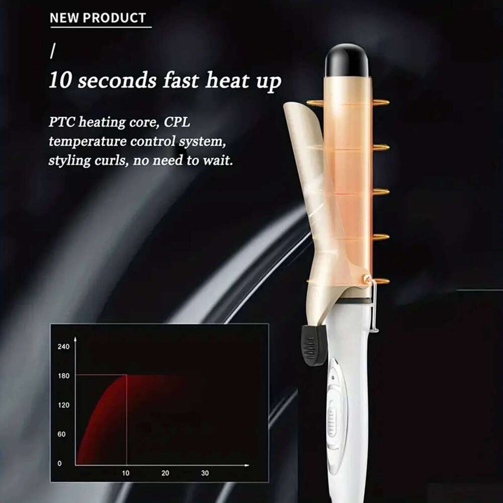 1pc 25mm/32mm female electric curler, portable curling stick, adjustable temperature hairstyle tool H260110