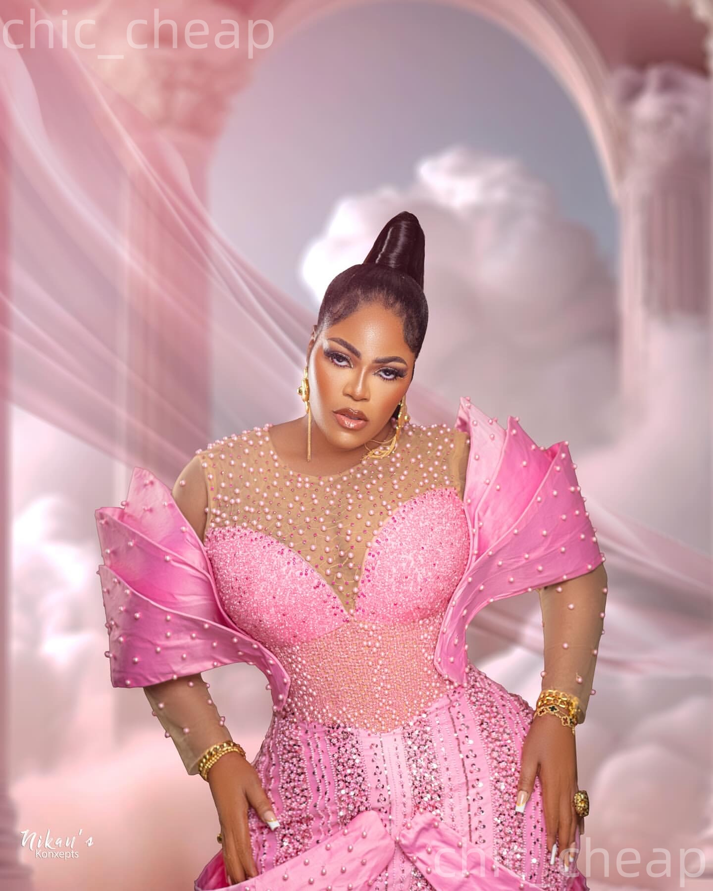 2026 Aso Ebi Pink Mermaid Prom Dresses Pearls Beaded Sheer Neck Evening Formal Party Second Birthday Engagement Reception Gowns Dress For Special Occa