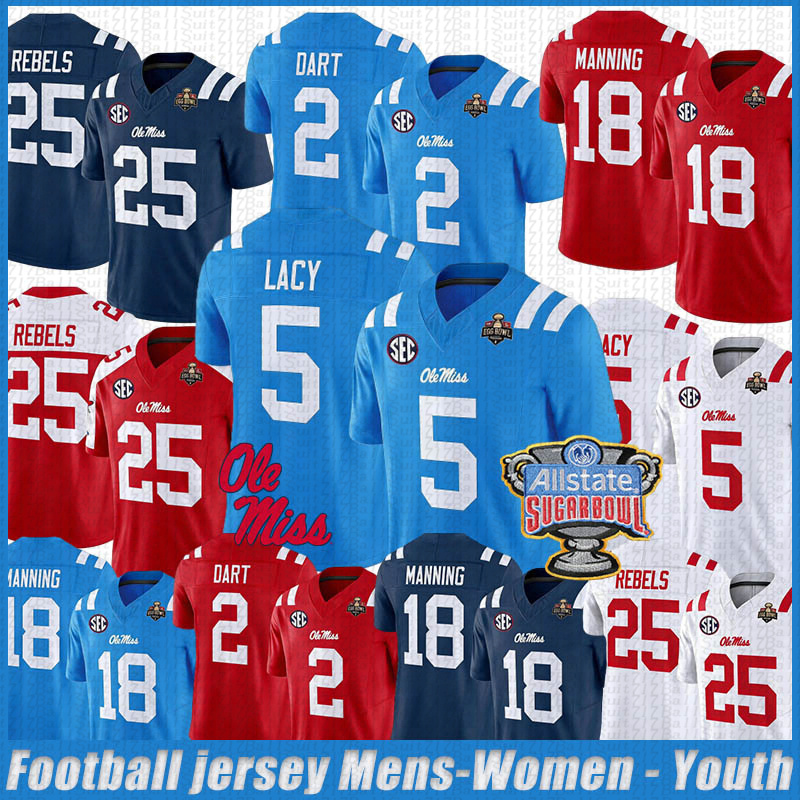Ole Miss Rebels Jerseys #2 DART #4 PERKINS #6 DOTTERY #13 SIMMONS #1 STRIBLING #1 UMANMIELEN #22 DIGGS #2 WALLACE III #5 LACY #50 WILLIAMS #6 CHAMBLISS Football Jerseys