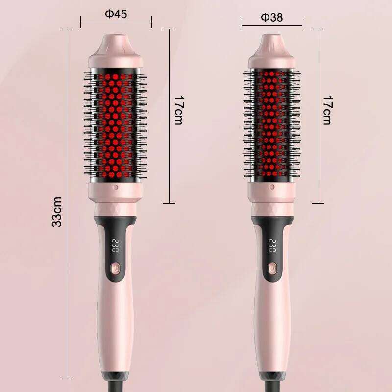 Women's Infrared Ceramic Brush Tourmaline Hair Planting Comb Integrated Curling Iron Hot Selling New Hairdressing Tool H260110