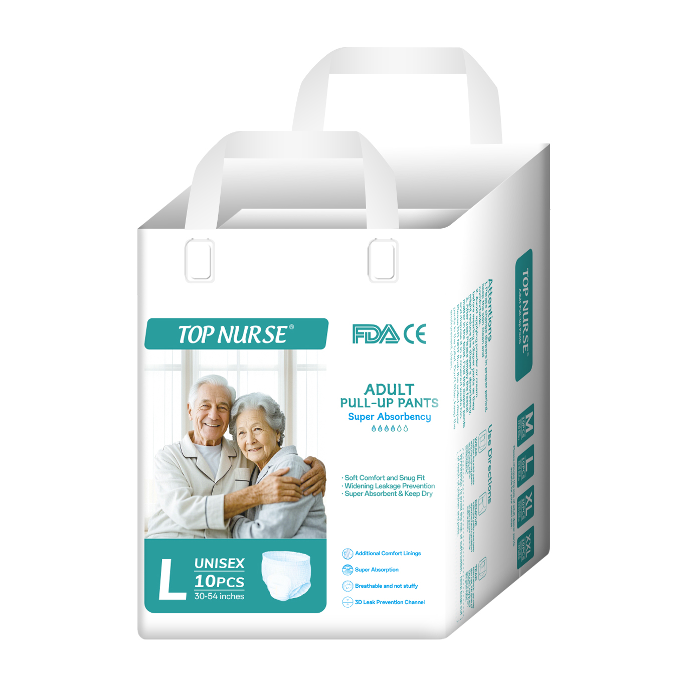 Adult Pull-Ups for Seniors Extra-Large Disposable Diapers for the Elderly Thickened Disposable Adult Diapers for Seniors