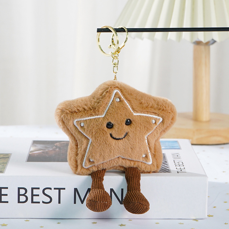 Free delivery bag charm Plush bag pendant with simple design cute backpack decoration