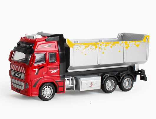 Simulation of large-sized cement excavator, engineering vehicle, fire engine model, children's toy H260110