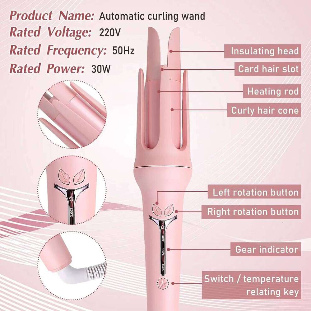 Automatic Curling Iron 32 mm Big Roll Anion Ceramic Hair Curler 4-Speed Adjustable Fast Heating Fashion Styling Tools H260110