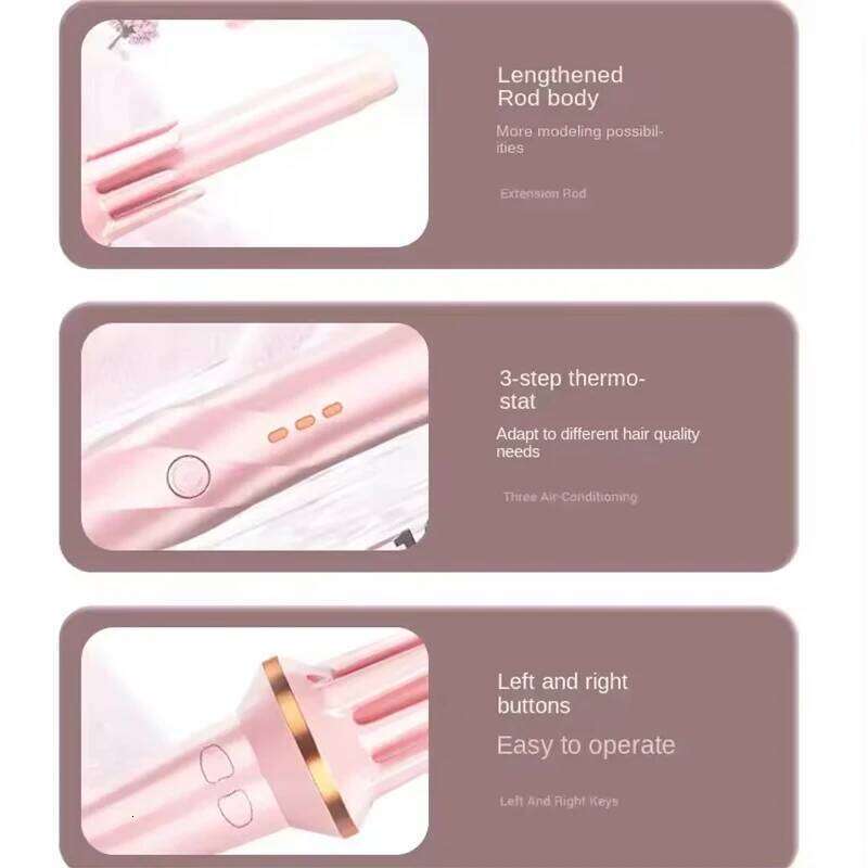 Automatic professional rotating electric ceramic curling iron negative ion hair care styling tool H260110