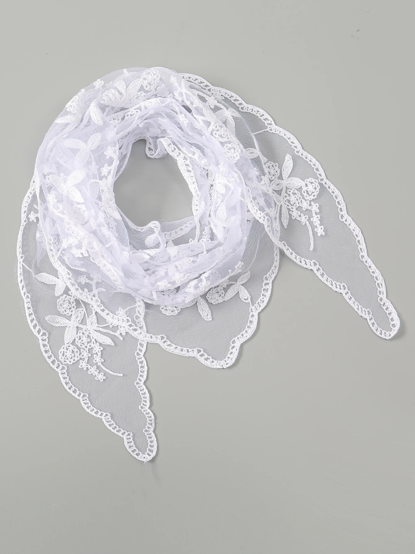 Fashion Ins Lace Hair Scarf Women Retro Triangle Hair Bands Vintage Triangular Headscarf Girls Elegant Headwear Hair Accessories 260107