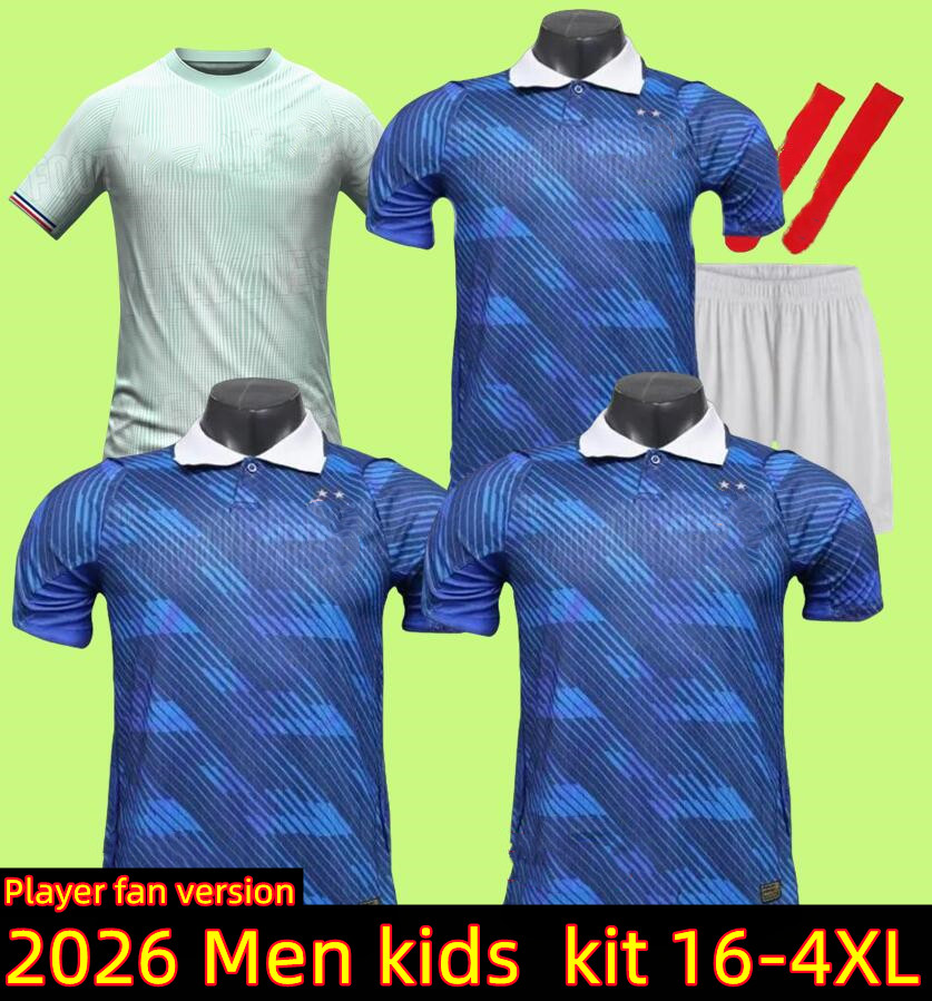 3XL 4XL 2026 BENZEMA MBAPPE soccer jerseys player version GRIEZMANN POGBA 26 27 French World Cup national team francia GIROUD fans KANTE Football shirts1