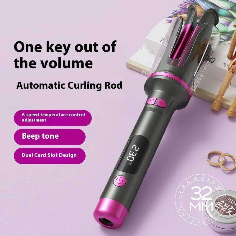 Automatic Curling Iron 32MM Double Slot Negative Ion Portable Hair Curler Constant Temperature Anti Hot Styler for Travel H260110
