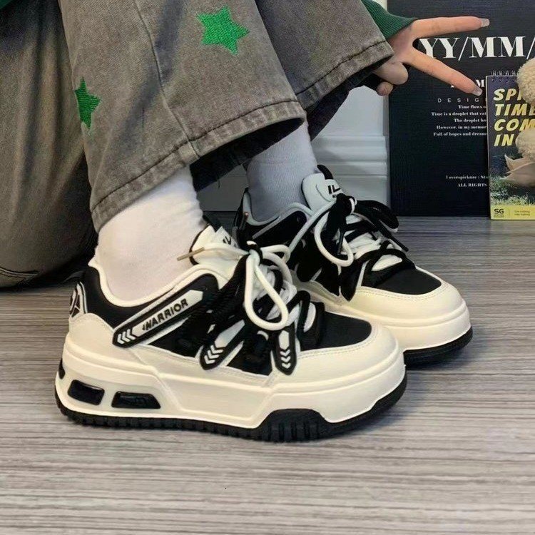 Ddmybagsvip New Spring Summer Thick Soled Niche Sports Casual Shoes Women Lightweight Versatile White Sneakers For Outdoor Shoes