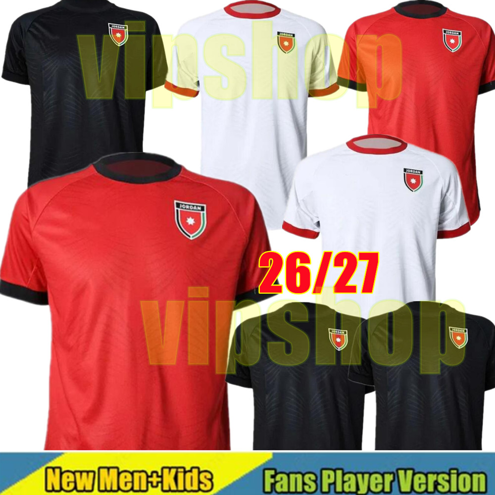 3XL 4XL 26 27 Jordan Soccer Jerseys Home White Away Red Third 2026 2027 ALMARDI World Cup national team 2026Jordan Football Shirts men kit fans uniform