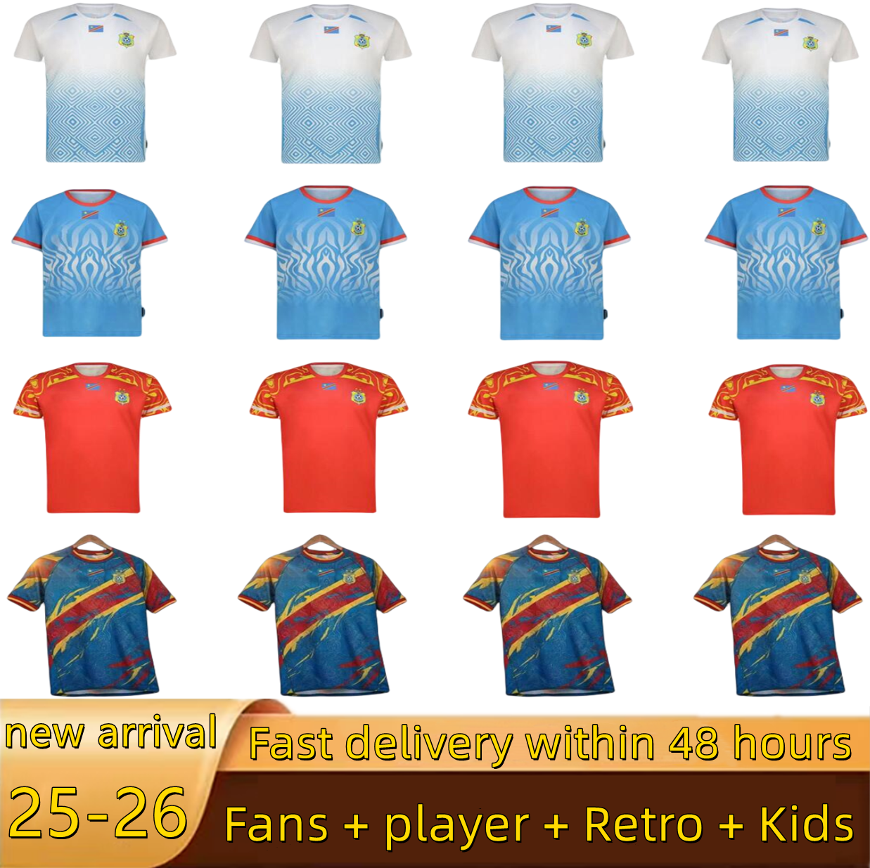 26 27 DR Congo Soccer Jerseys BAKAMBU M.ELIA T.BONGONDA MBUKU MAYELE Player Version Football Shirts 2026 2027 KAYEMBE PICKEL MUKAU C.MBEMBA Men Uniforms kids kit