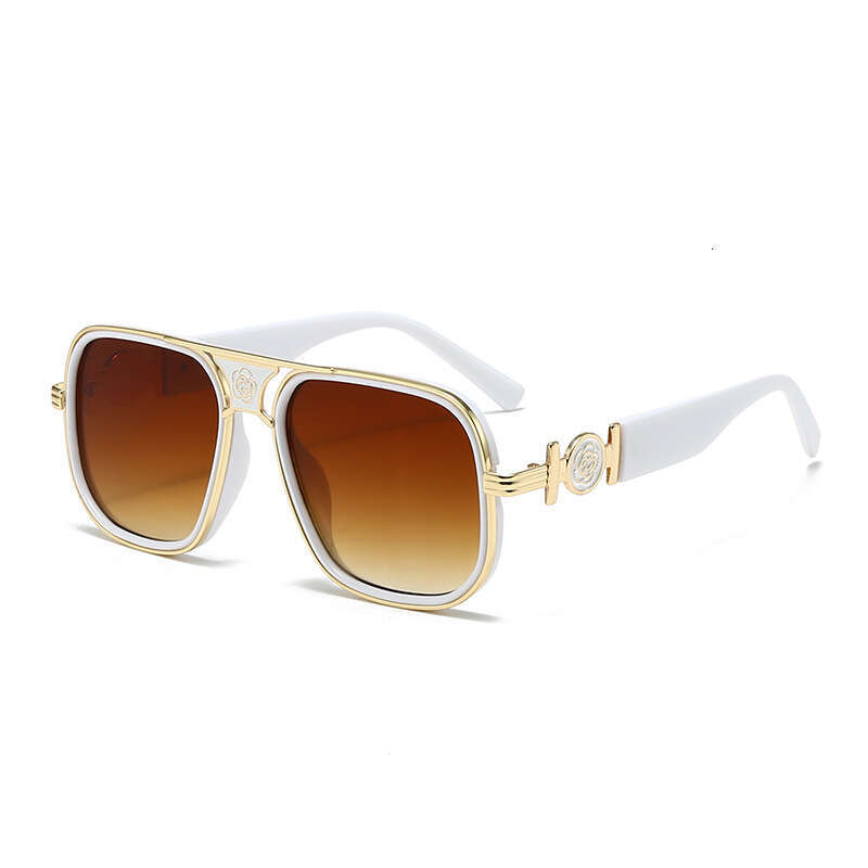 2026 New Fashion Square Sunglasses Men Women Classic Oversized Metal Sun Glasses Ladies Luxury Punk Sunglasses Liuyuemoshang - view 8
