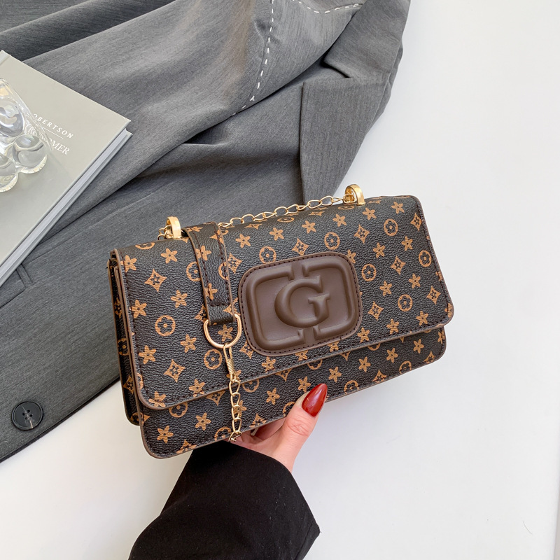 Fashion Women Bag Trendy Letter Print Simple Tote Bag 2026 Spring New Style Casual Crossbody Bag Black Coffee Free Shipping